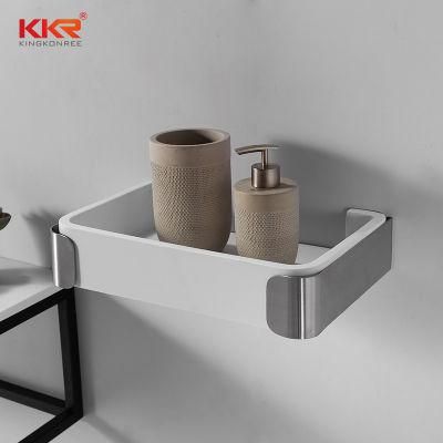 Bathroom Accessories Solid Surface Soap Dish Shelf Corner Basket