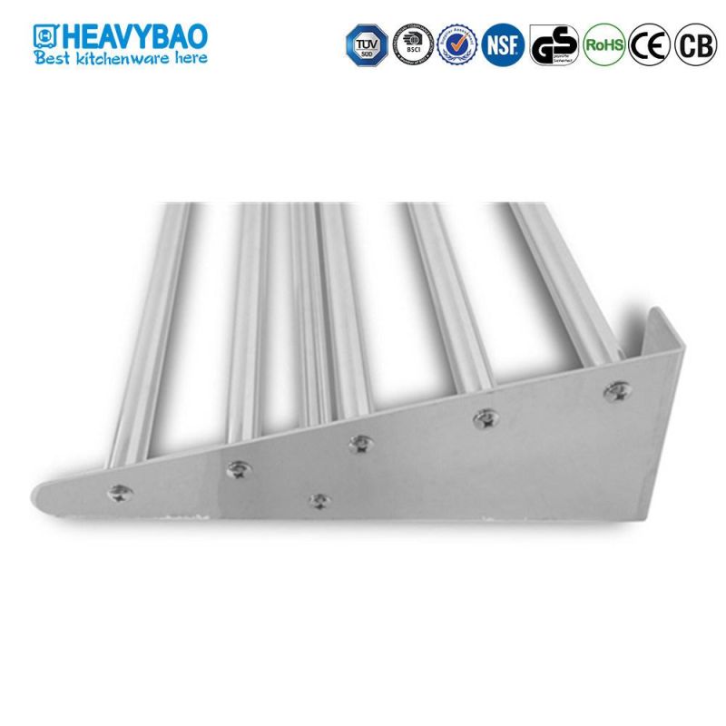 Heavybao Stainless Steel Wall Mounted Shelf Tube Type Storage Rack