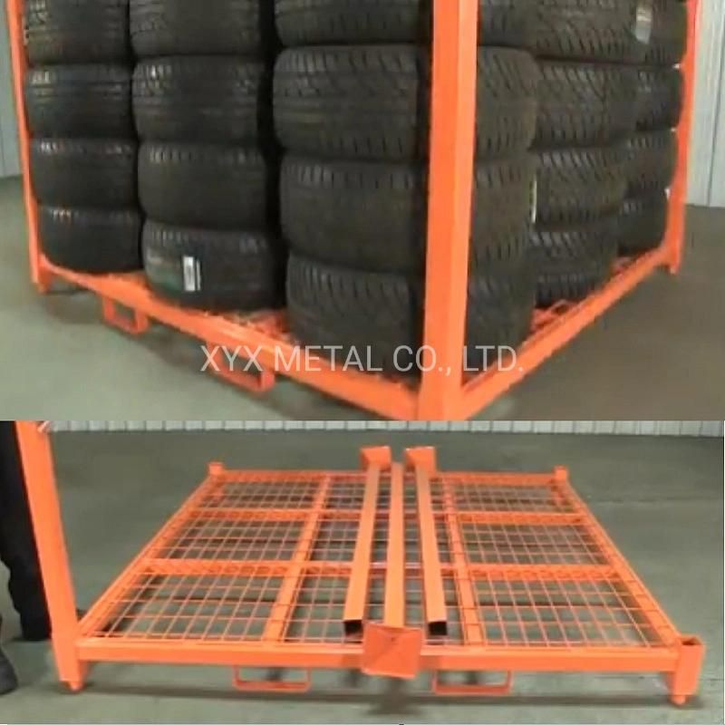 Large DIY Metal Garage Tyre Storage Rack