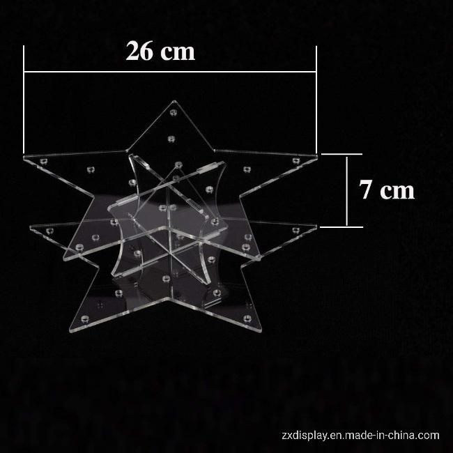 Assembled Clear Acrylic Cake Lollipop Display Stand