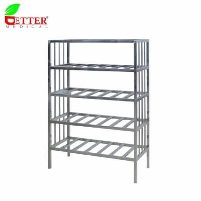 Stainless Steel Goods Rack Sundries Shelf Instrument Rack for Hospital