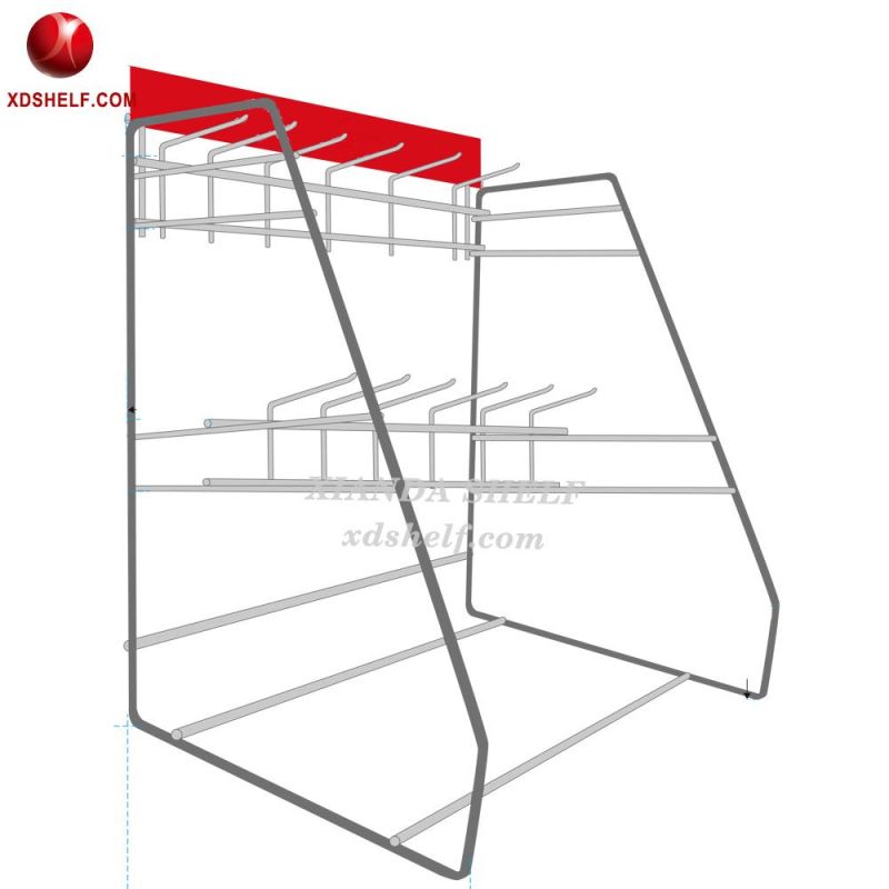 Supermarkets and Stores Speciality Xianda Shelf Carton Package Display Spinner Stand