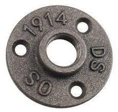1/2&quot; 3/4&quot; Bsp Floor Flange 3 Holes Malleable Iron Pipe Fittings