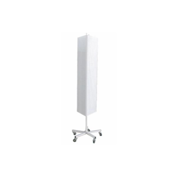 Three-Side Perforated Back Panel Display Stand with Five Wheels