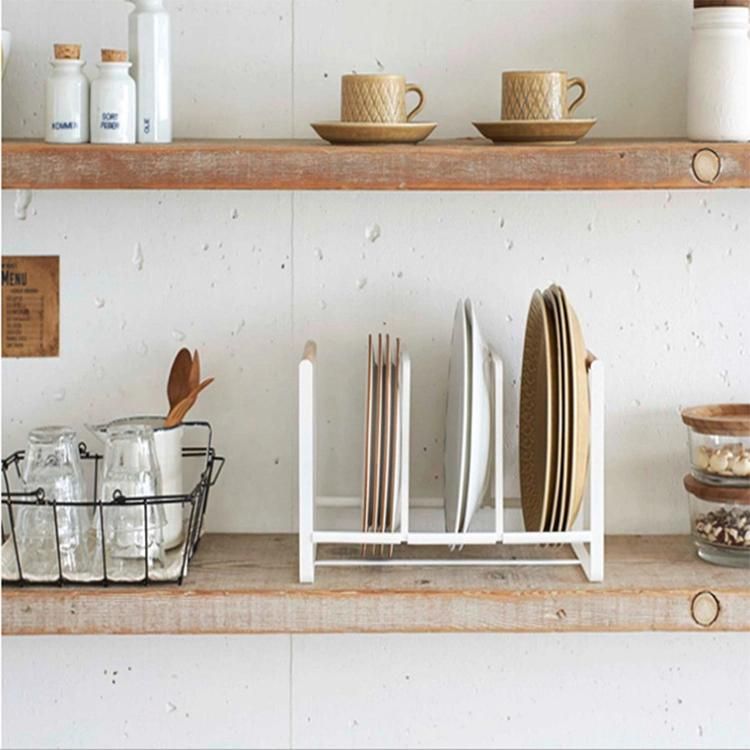 Modern Stocked Steel and Wood Shelving Sink Kitchen Storage Rack