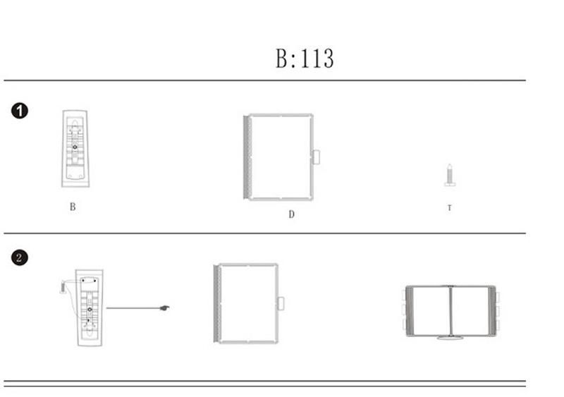 Wall Mounted 10 Sleeves Display Stand B113