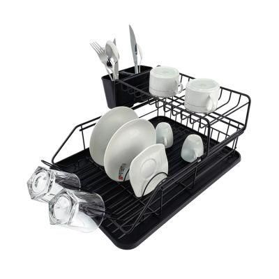 Factory Price Kitchen Storage Rack 2 Tier Dish Drainer