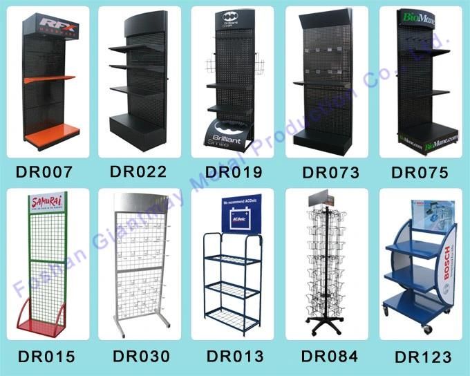 Supermarket Floor Standing Retail Beauty Products Display Shelf Rack