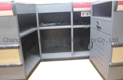 Supermarket Shelf Cashier Table Electric Checkout Counter with Conveyor Belt