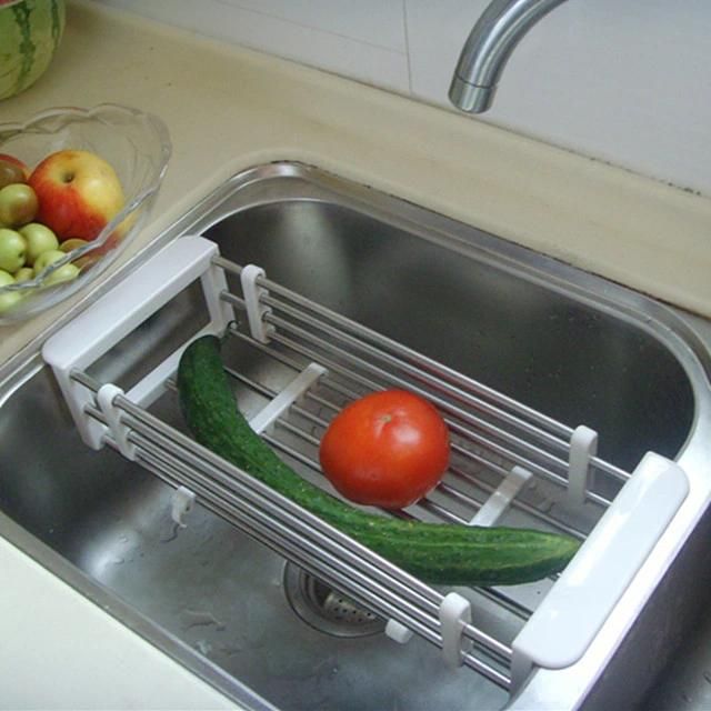 Foldable Stainless Steel Kitchen Draining Rack