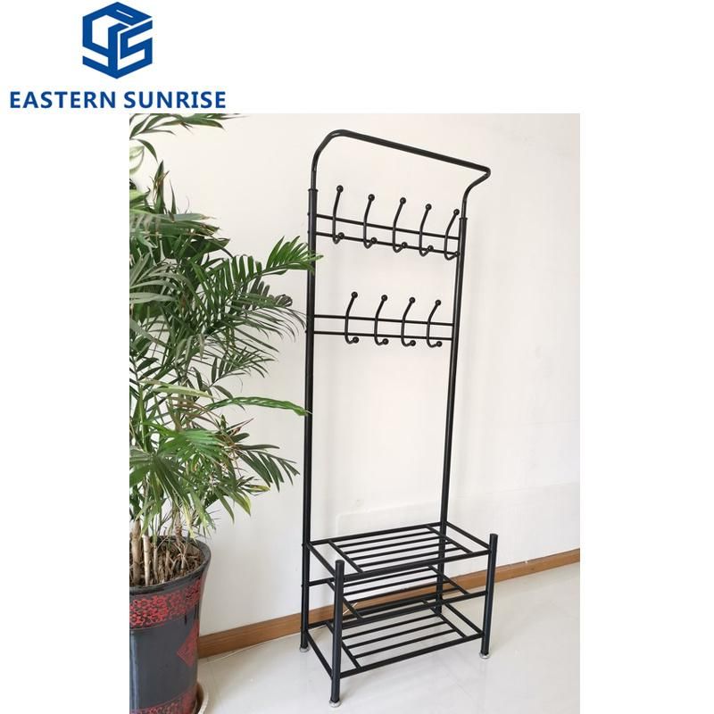 Metal Bedroom Clothes Display Shoe Rack