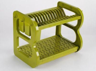 Colorful ABS Kitchen Dish Storage Rack 2 Layers Dr16-BBS