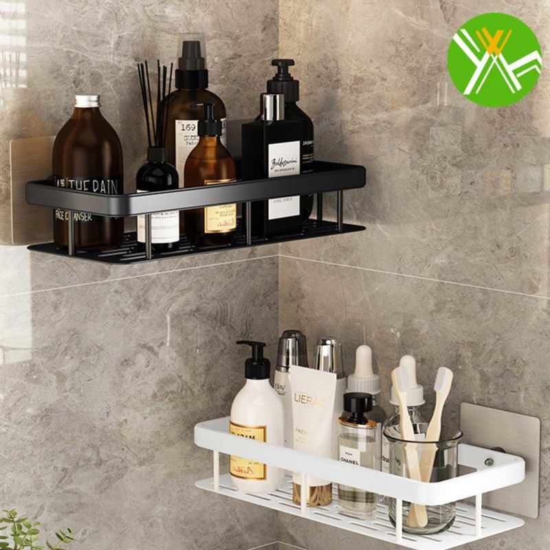 Retro Bathroom Hanging Rack Simple Luxury Bathroom Wall Storage Rack for Bathroom Decoration