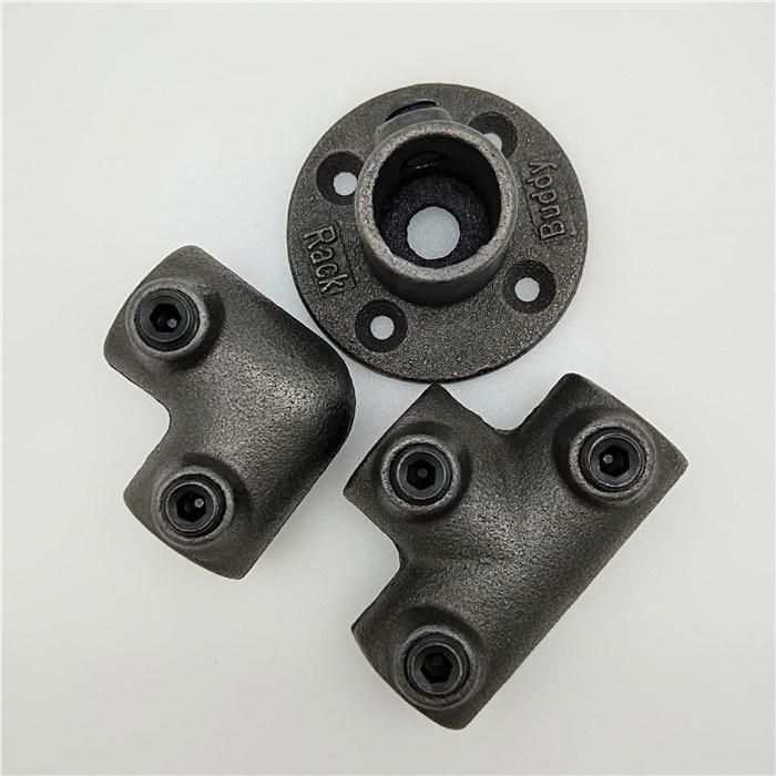 Scaffolding Clamps Galvanized Malleable Cast Iron Key Clamp Pipe Fittings 26.9mm 3 Way 90 Elbow