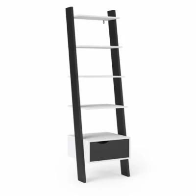 Nova Black Floating Stair Shaped Wall Shelf Book Rack