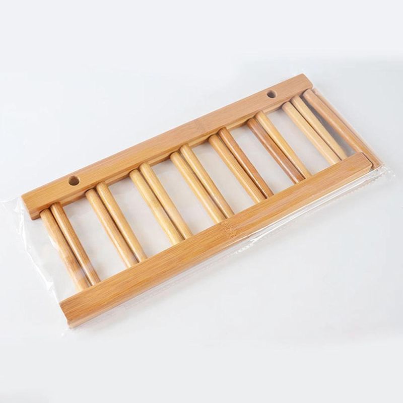 Bamboo Storage Rack Kitchen Drying Rack Bowl Holder Dish Rack Bookcase Home Gift Bh-4004