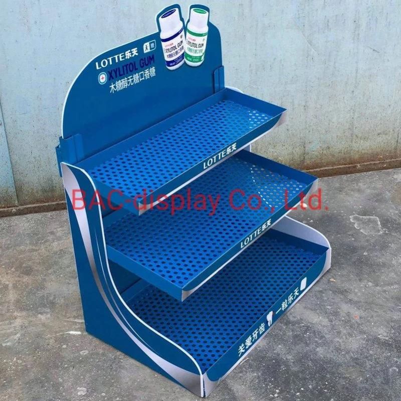 Hot Sale Desktop Metal Chewing Gum Shelving Display Rack