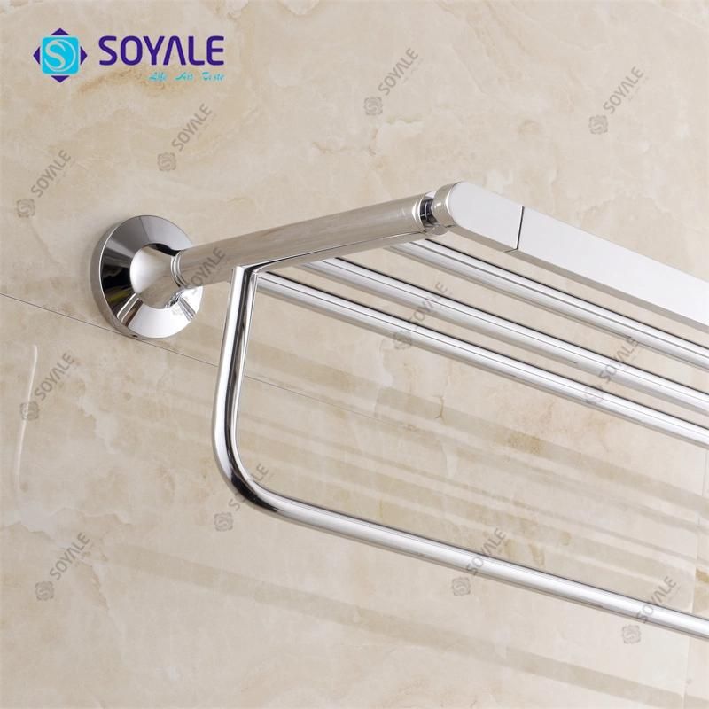 Brass Towel Rack with Chrome Plated Sy-16725