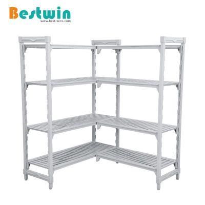 Environmental Heavy Duty Plastic Warehouse Storage Shelf Food Store Rack for Cold Room