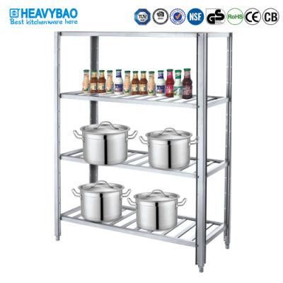 Heavybao Warehouse Storage Rack Stainless Steel Stacking Shelf Rack