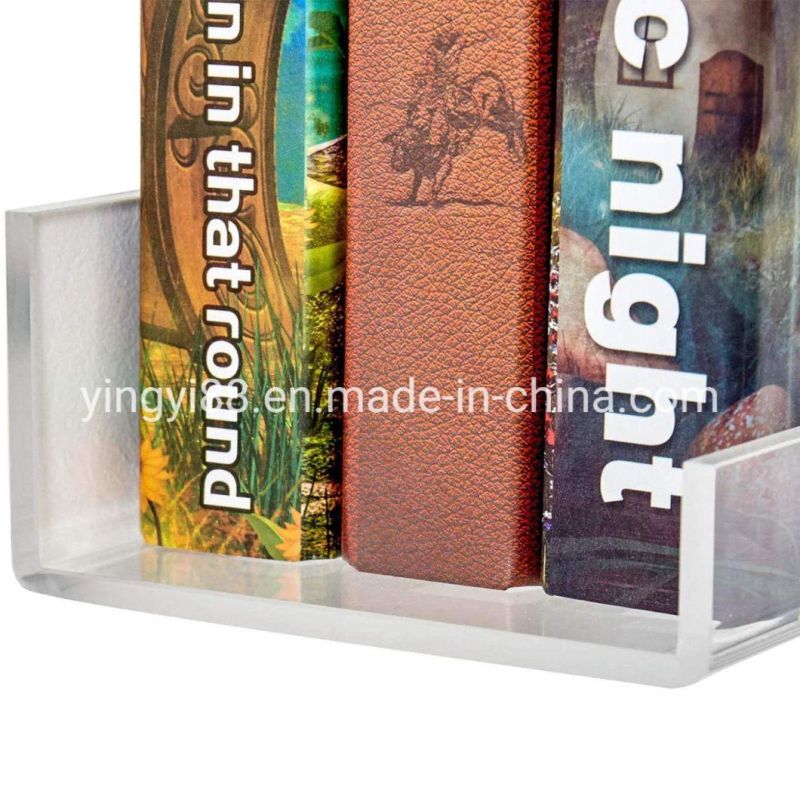 New Design Clear Acrylic Magazine Book Display Shelf Rack