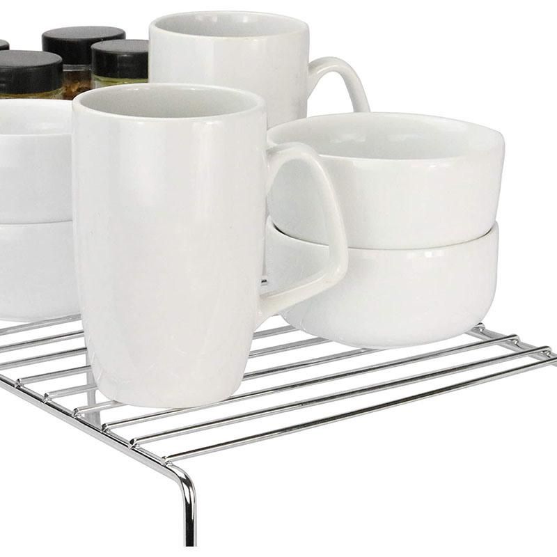 Under Sink Cupboard Spice Plates Mugsstorage Shelf Wire Rack