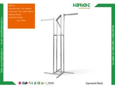 Four Way Arms Adjustable Height Garment Rack