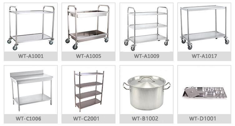 2019 Restaurant Equipment Round Tube Kitchen Storage Rack Ladder Type