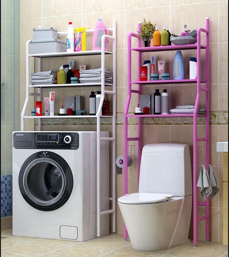 Bathroom Toilet Shelf Washing Machine Shelf Bathroom Toilet Storage Floor Shelf