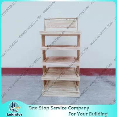 Antique Solid Wood Display Rack