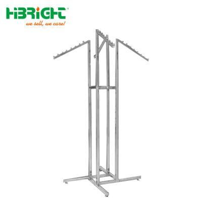 4 Arm Detachable Metal Hanging Clothing Rack