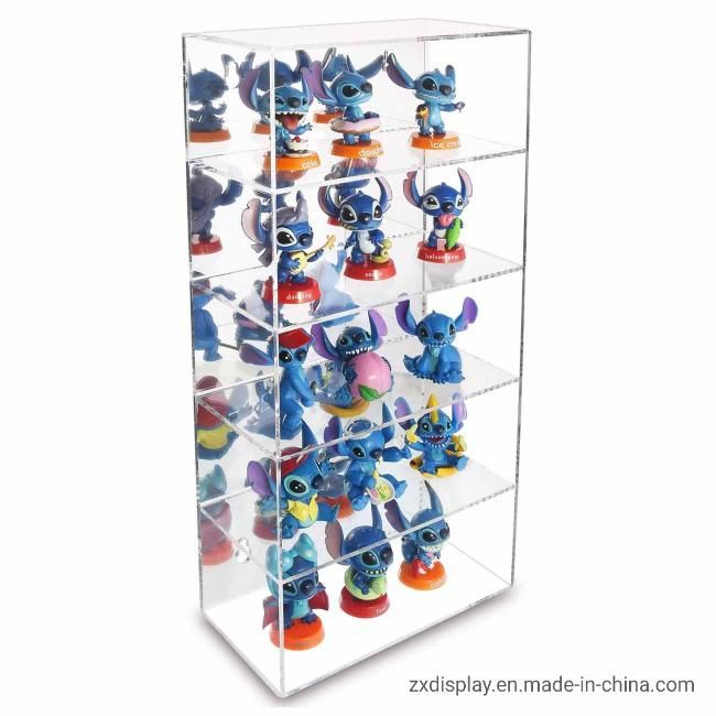 5 Layers Acrylic Wall Mounted Toy Model and Sunglasses Display Shelf