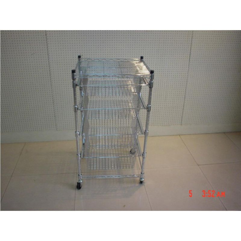 Shelving Rack Medical Rolling Cart Kitchen Cart Office Storage Cart Hotel Utility Cart