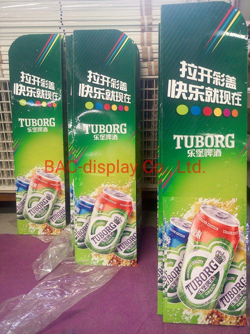 Metal Floor Advertising Display Rack OEM Making for Bottles Foods and Drinks