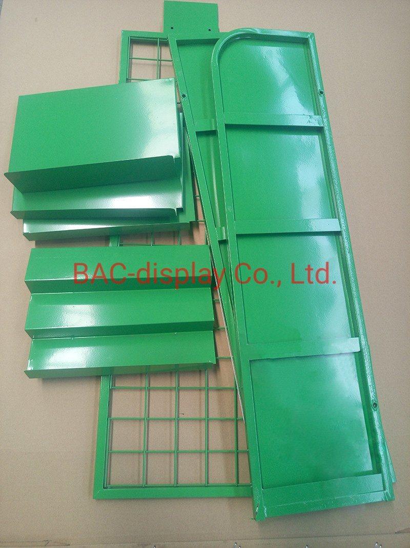Metal Floor Advertising Display Rack OEM Making for Bottles Foods and Drinks