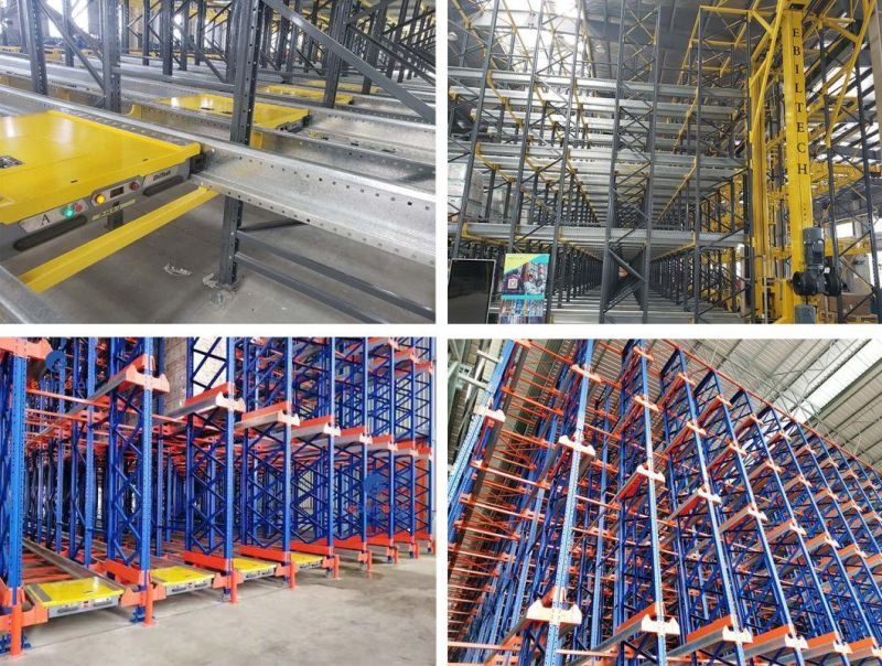 Ce Certifcated Automatic Multipass Pallet Racking System Radio Moles and Radio Shuttle Racking