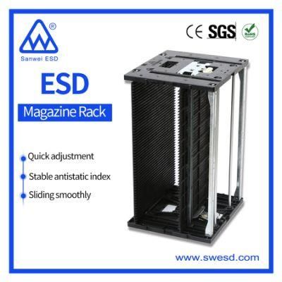 Cheap Antistatic Plastic Base ESD Magazine Rack PCB Magazine Rack