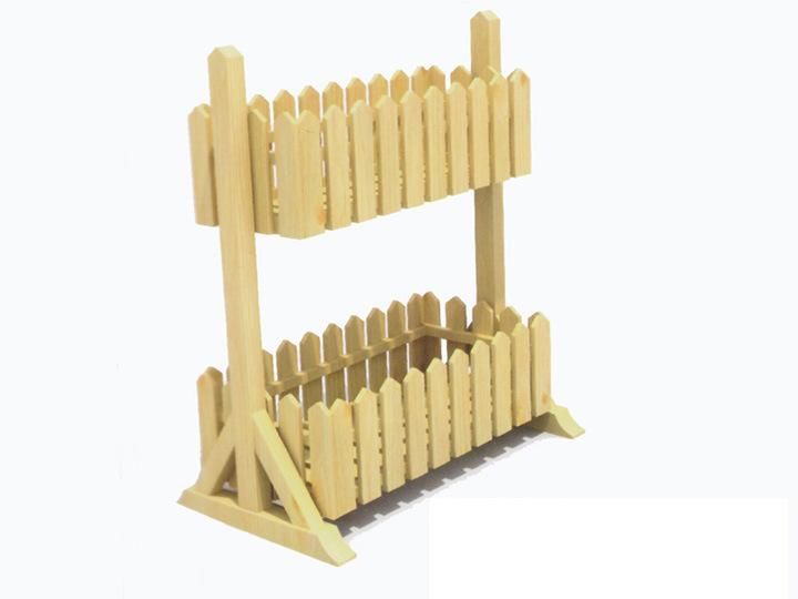 Wooden Plant Stand Flower Rack in Backyard