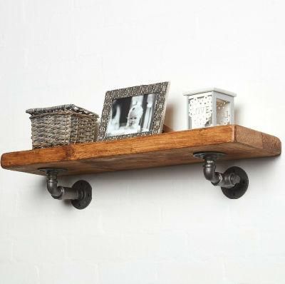 Retro Style Custom Support Iron Mounting Floating Shelf