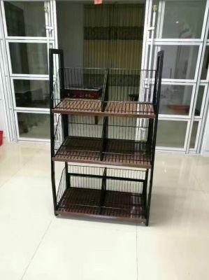 Custom Metal Wire Basket Bread Bakery Display Rack for Retail Store