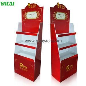 Cardboard Standing Exhibition Display Shelf POS Display Rack