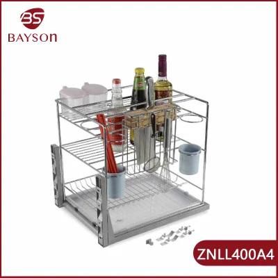Mutifunction Soft Close Pull out Storage Wire Rack