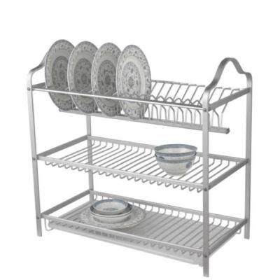 22&quot; Ss Steel Two-Layer Dish Rack