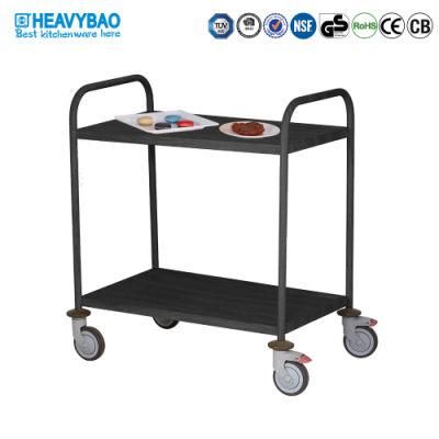 Heavybao 2 Tier Serving Rolling Storage Cart Trolley Rack