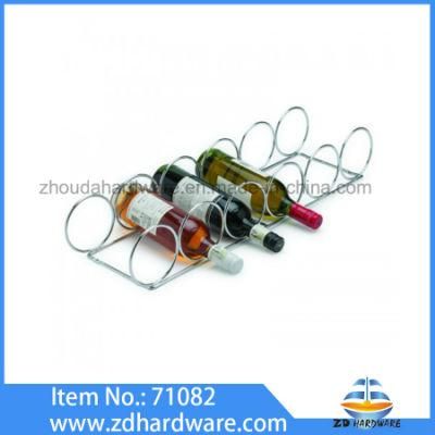 Wine Rings 6 Chrome Wine Bottles Holder Racks