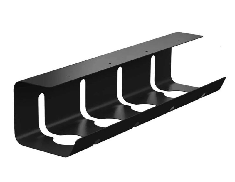 Powder Coated Metal Cable Duct Desk White Cable Management Tray