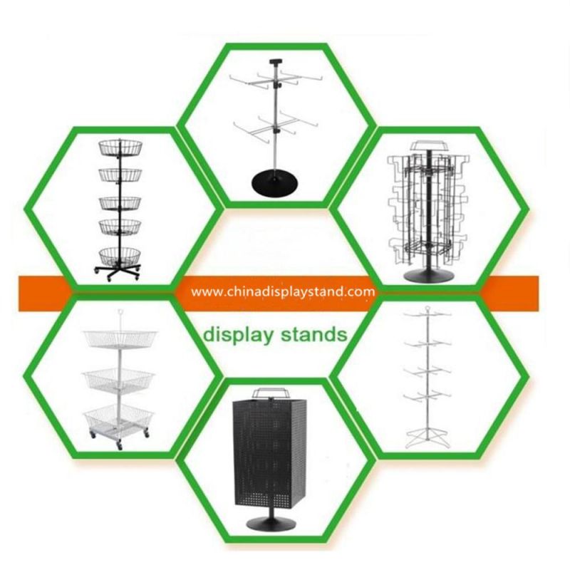 Wholesale Advertising Holder Metal Rack Shop Rack with Wheels