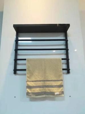 100% 304 Stainless Steel Store Steel Cosmetic Accessories Wire Wall Bathroom Bath Towel Bar Warmer Holder Shelf Rack