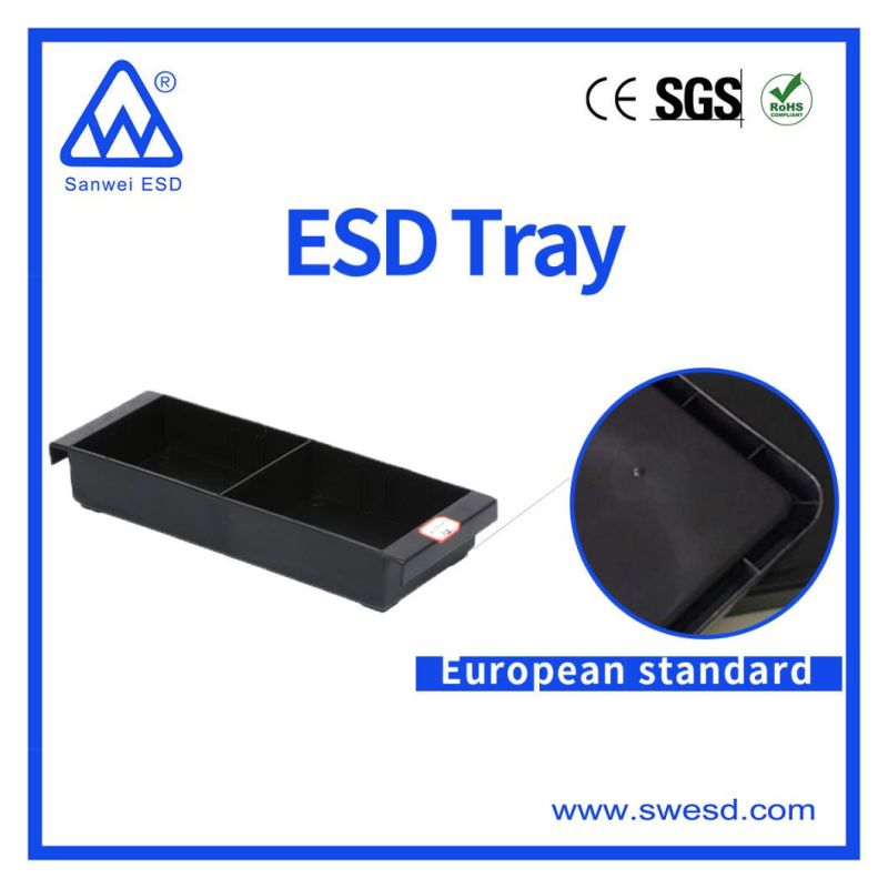 SMT Custom Conductive PCB Storage ESD PP Trays