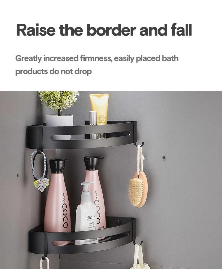 Amazon Hot Sale High Quality Bath Rack Organizer Storage Tools Wall Shelves Storage Holders Racks Ba